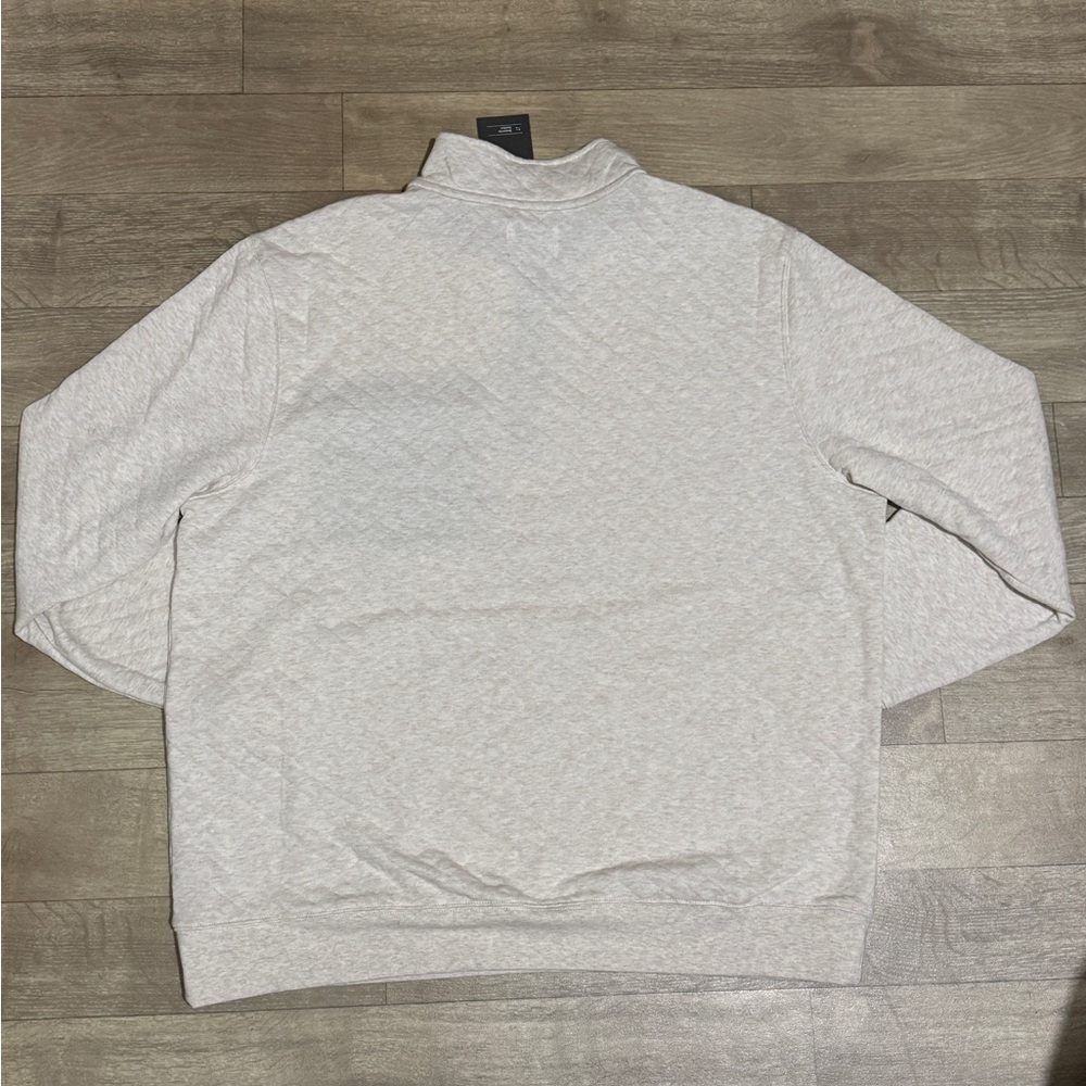 Goodfellow & Co Men's Comfort Wear Quilted 1/4 Snap Pullover Oatmeal Size XL - Picture 9 of 9